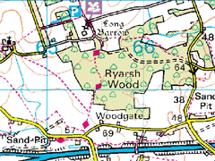 Temporary Map of the West Kennet Long Barrow area.
